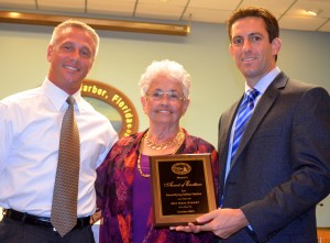 Franklin Clark and his mother, Manuela, were presenterd with the Mayor's Award of Excellence from mayor Joe Ayoub on Monday. 