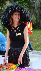 Vice Mayor Nina Bandoni at Safety Harbor's Main Street Trick or Treat 2013.