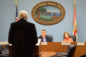 Developer Mark Maconi goes before theSafety Harbor Planning and Zoning board.