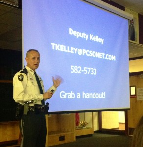 Dept. Thomas Kelley Discusses Social Media Awareness at Countryside High School. Courtesy: Cristine Kreplick