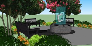 A conceptual drawing of the Safety Harbor 9/11 Memorial. Credit: City of SH.