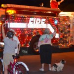 Santa Rides a SHFD fire truck