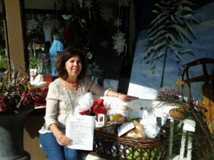 Safety Harbor resident Karyn Reames was the winner of the holiday stroll decorate a door contest.