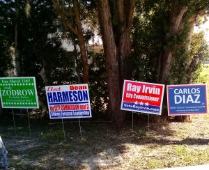 Campaign signs