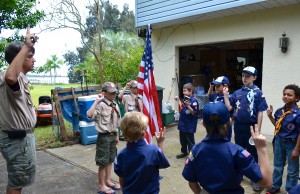 Rich Bennet leads Cub Scout Pack 43 of Safety Harbor.