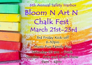 The 2014 Bloom N Art N Chalk fest kicks off this Friday night.