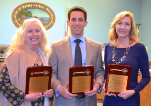 Nancy Besore, Joe Ayoub and Nina Bandoni said goodbye to public office Monday night.