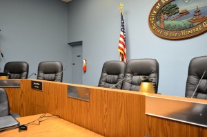 It was a changing of the guard at Monday night;s City Commission meeting.