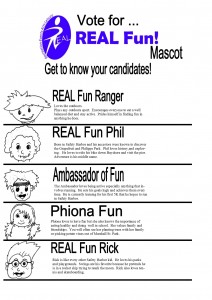 Choose one of these five candidates to become the next REAL mascot.