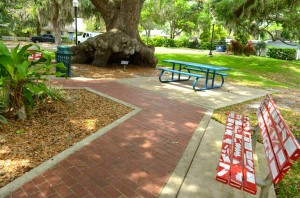 Poetry benches