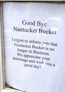Nantucket Bucket closed