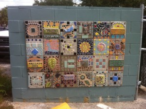 This quilt like mosaic Heather Richardson created in Tarpon Springs is similar to the one that will adorn the Safety Harbor Public Library. Credit: Heather Richardson.