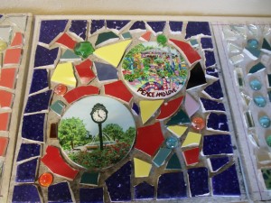 One of the tiles created at the Safety Harbor library mosaic event. Credit: SHPL