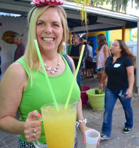 Janene Smith enjoys the Harborita Cantina's Cinco de Mayo festivities.