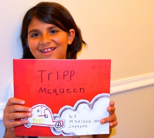 7-year-old Madison Jayanna, author of Tripp McQueen.