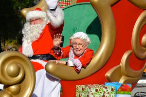 Lois Spencer playing Mrs. Claus in the 2013 Safety Harbor holiday parade.