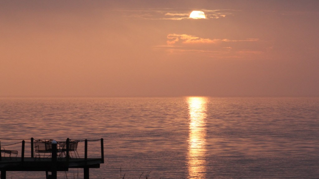 A gorgeous sunrise over Safety Harbor. Credit: Dan Clark