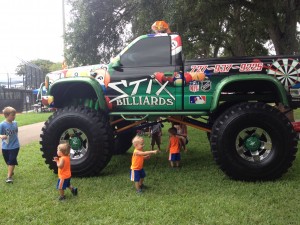 The Stix Billiard monster truck at Safety Harbor's 2014 Truck n Play day. Credit: Julie Inman