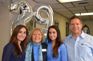 Master Cut Tools founder Michael Shaluly and his wife Mia, are joined by two employees during the company's 29th anniversary party.