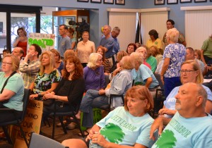 Residents packed City Hall for the latest tree workshop on Monday.