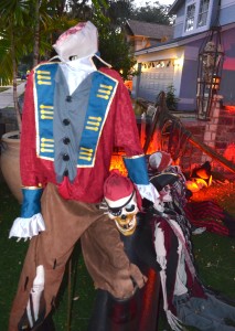 The Headless Horseman at the Busack's haunted house.