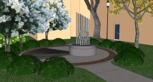 An artists rendering of the Safety Harbor 9/11 memorial. Credit: City of Safety Harbor.