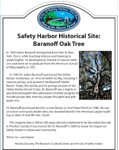 An example of the historical markers that will be placed at locations around town beginning in March 2015.