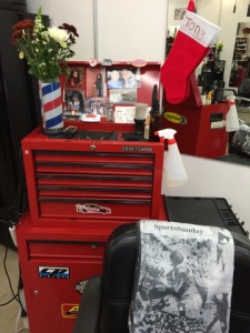 Tony Comeiro's barber chair at the Chop Shop. Courtesy: The Chop Shop