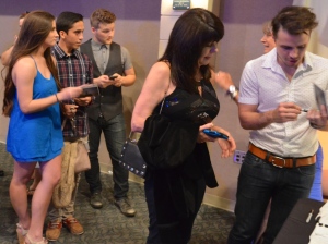 Kris Allen signed autographs for fans after his concert Friday night.