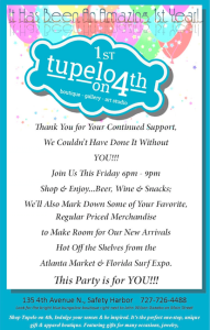 Tupelo on 4th 1st anniversary party.