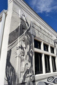 A mural was painted on the side of the Safety Harbor Chamber of Commerce building in 2013.