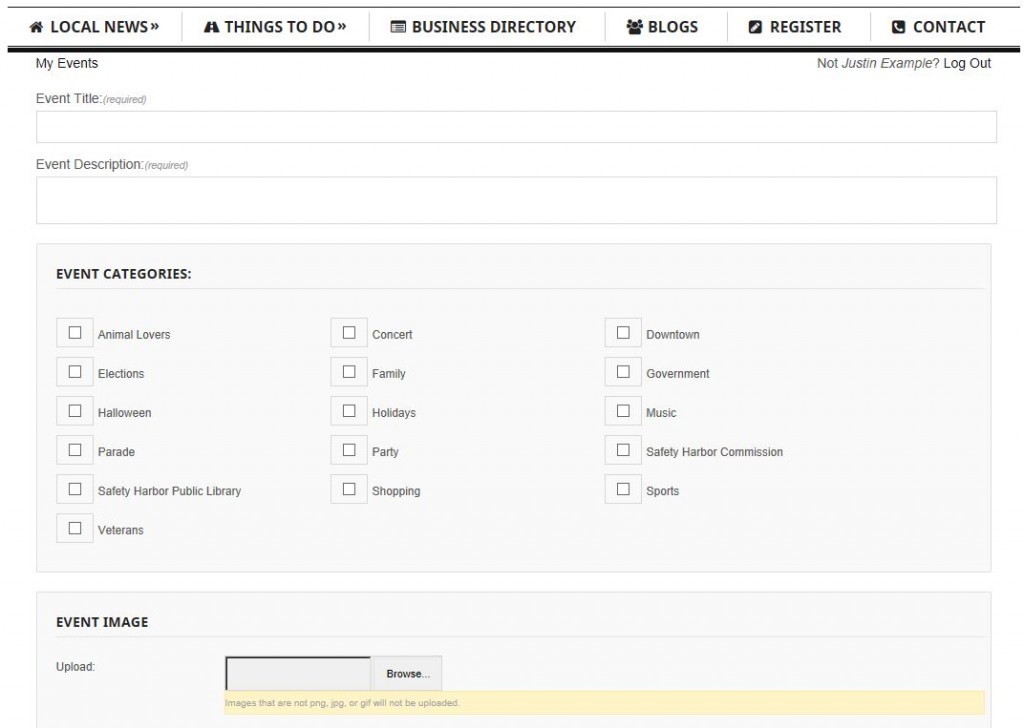 How to Post Your Event on Safety Harbor Connect Safety Harbor Connect