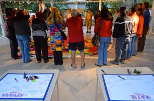 Members of the safety harbor community held a heart vigil for the victims of a plane crash in the city in March of 2014.