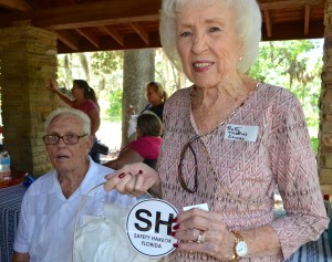 Longtime Safety Harbor residents Clyde Rigsby and Betty Thomas Cowan at the 2014 Safety Harbor Reunion Picnic.