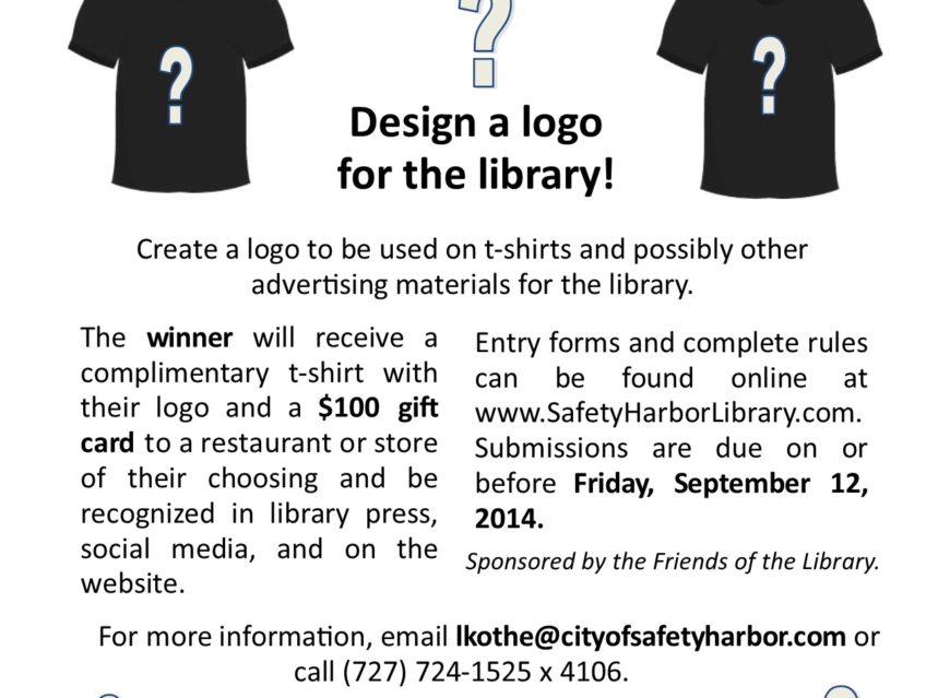 Safety Harbor Library Announces TShirt Logo Contest Safety Harbor