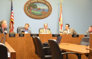 The Safety Harbor City Commission discusses the draft tree ordinance on Monday, March 2, 2015.