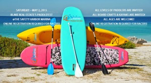 Blake real Estate Paddle for Kids event is Saturday, May 2 from 10 am - 5 pm at Safety Harbor Waterfront Park.
