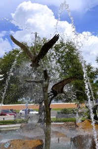 Mayor Andy Steingold suggested the fountain at the entrance to the marina  be replaced by an interactive fountain.