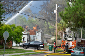 The Kautz family home at 233 3rd Street South in Safety Harbor was completely destroyed by fire on Tuesday.