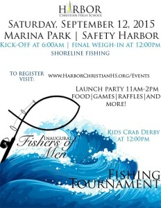 The Fishers of Men tournament is Saturday, September 12 at the Safety Harbor Marina.
