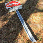 The pole from this street sign was sticking through Danielle Weston's window.