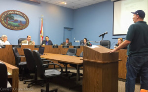Safety Harbor Mayor Andy Steingold admonishes Brian LaPointe after the downtown property owner questioned the commission's ethics on Monday night.
