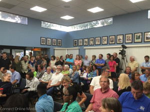 Safety Harbor City hall was filled to capacity on Monday night as dozens of residents came to speak out against a proposed zoning ordinance.