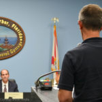 Clyde Hutchings speaks before the City Commission on June 6, 2016.