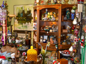 The interior of Harbour's Heart is stuffed with toys, ceramic figurines, antiques and assorted knick-knacks.