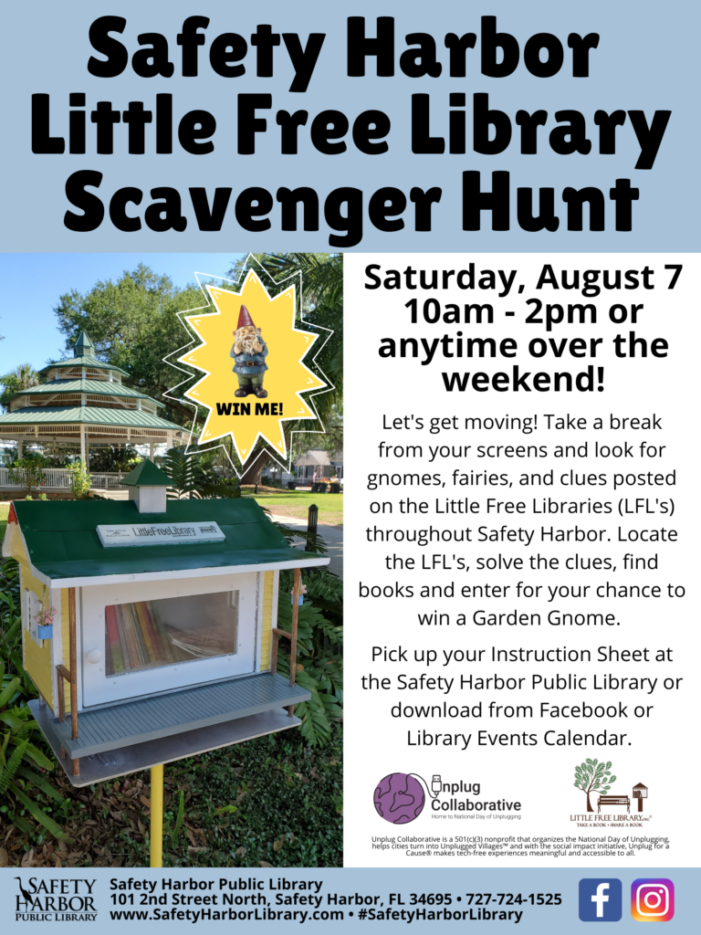 Safety Harbor Little Free Library Scavenger Hunt Safety Harbor Connect