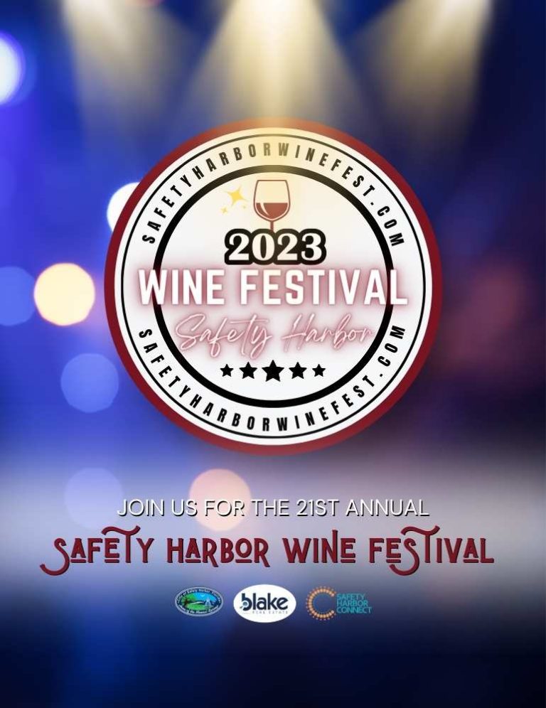 2023 Safety Harbor Wine Festival Flyer Safety Harbor Connect